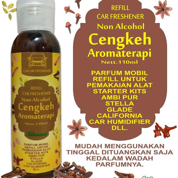 Refil Parfum Mobil Aromaterapi Aroma Cengkeh Non Alkohol 110Ml