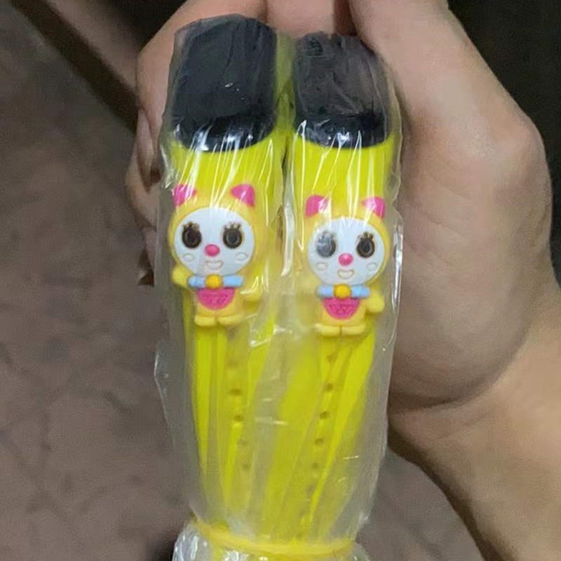 Jam Tangan LED Digital IP67 Anti Air Motif Kartun Anak Laki-laki Perempuan LED Minimalis Gelang-Yellow Dorami