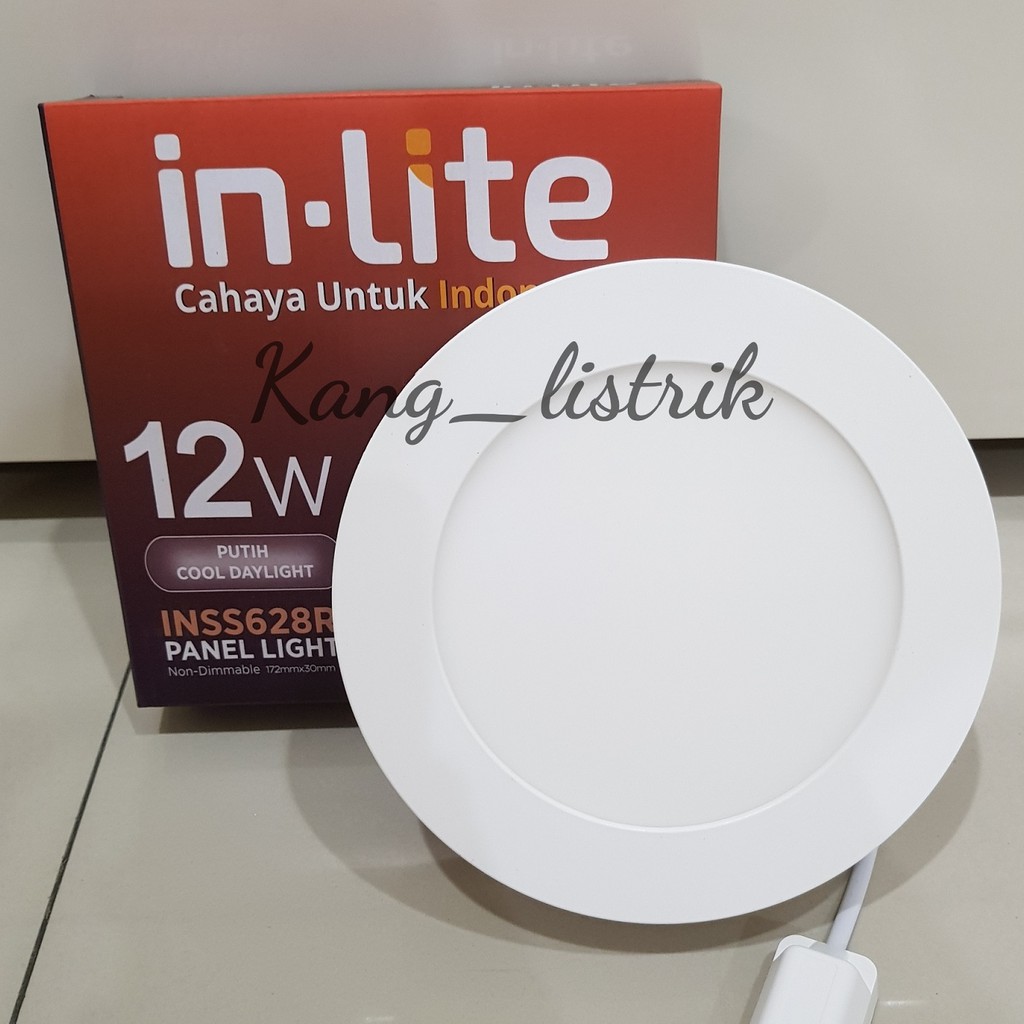 Inlite Downlight Led Panel 12 Watt Bulat Outbow - Putih INSS628R