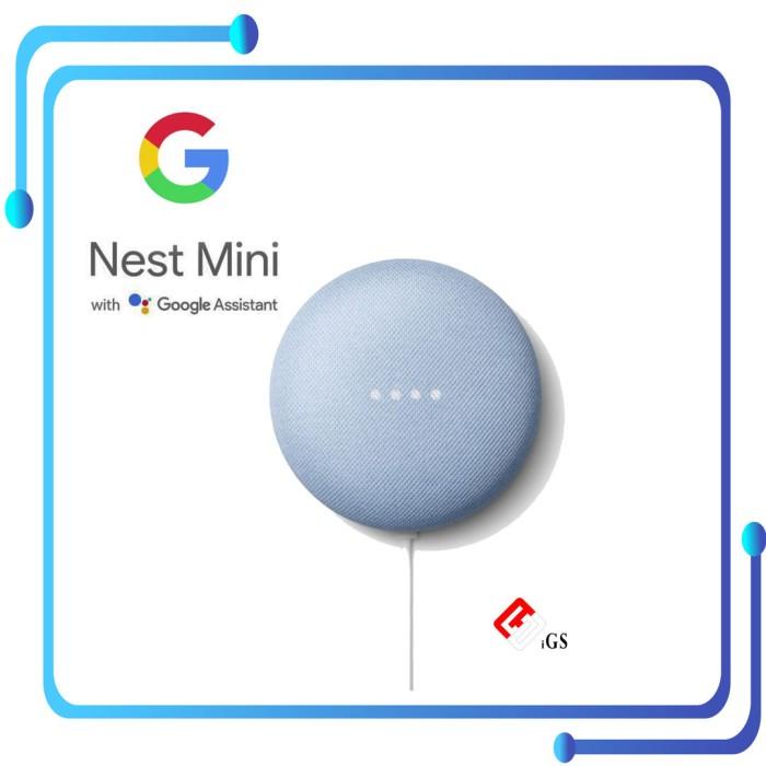 Google Nest Mini 2nd Generation Smart Speaker Como Blue