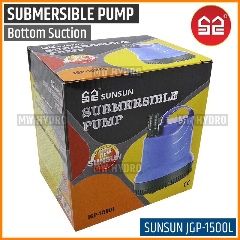 SUNSUN JGP-1500L, Submersible Water Pump, Bottom In - Pompa Air Celup