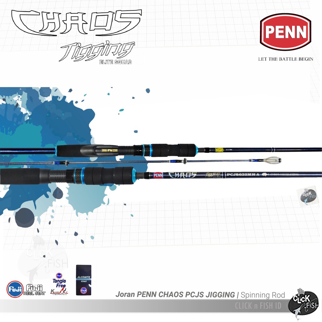 Joran PENN CHAOS PCJS602M PE:0.8-2 JIGGING Spinning Rod| 10-20lb 180cm