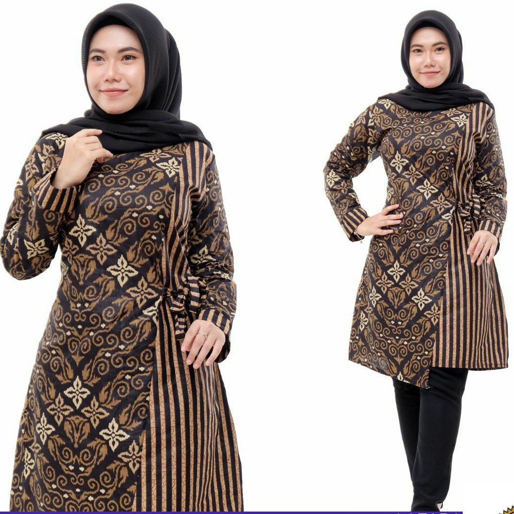 PROMO 12.12 BIRTHDAY SALE Baju Batik Wanita Atasan Tunik Batik Pekalongan Murah Batik Rezz Art-3