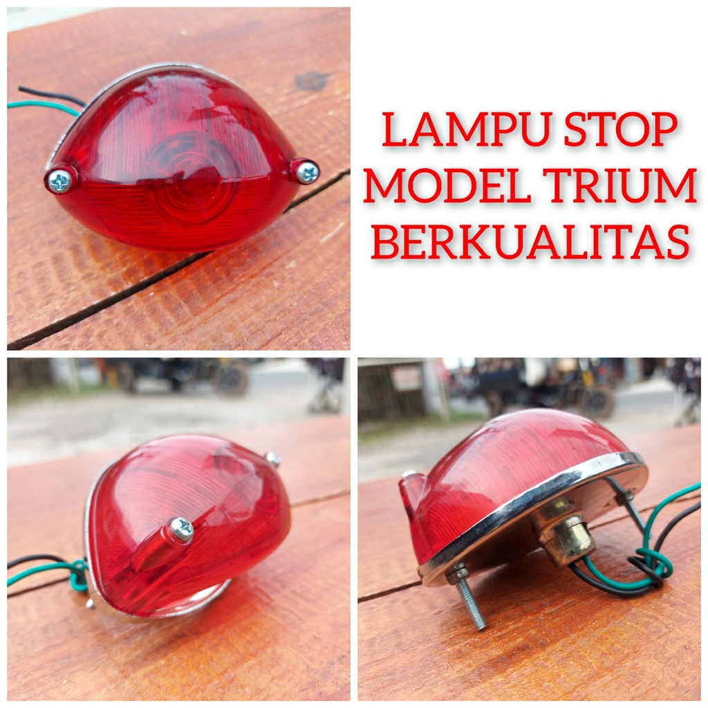 LAMPU STOP LAMPU BELAKANG STOPLAMP TRIUM CUSTOM CB DREAM CB 100 GELATIK CB TWIN BENLY