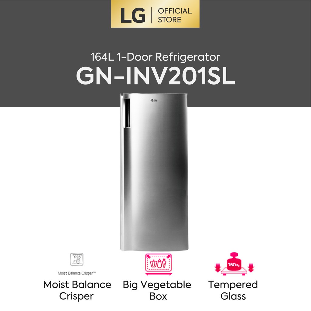 LG GN-INV201SL Kulkas 1 Pintu Inverter GNINV201SL Resmi GNINV201