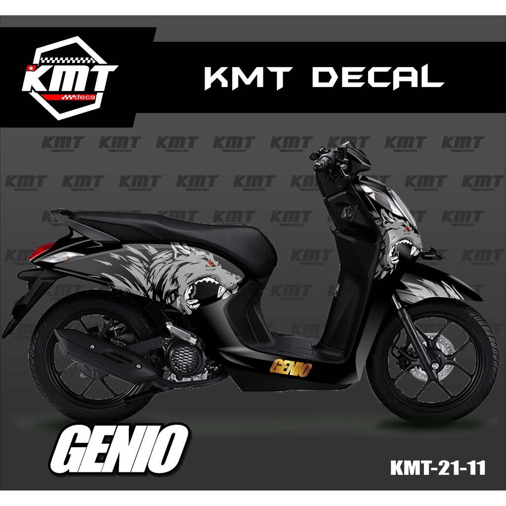 STICKER DECAL FULL HONDA GENIO DESAIN KMT -11 MACAN SRIGALA HARIMAU
