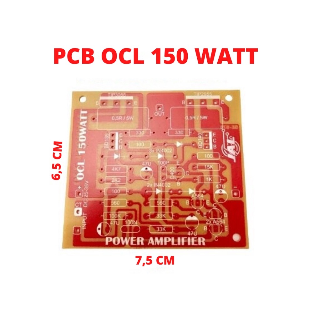 PAPAN PCB DRIVER POWER OCL 150 WATT MONO HANYA PCB SUPER OCL SOCL 150WATT 150 WAT W 150WAT 150W OCL1