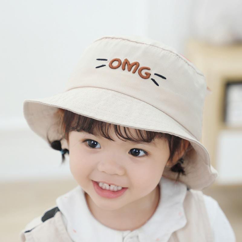 Topi anak bordir/topi anak unisex/topi anak bucket OMG