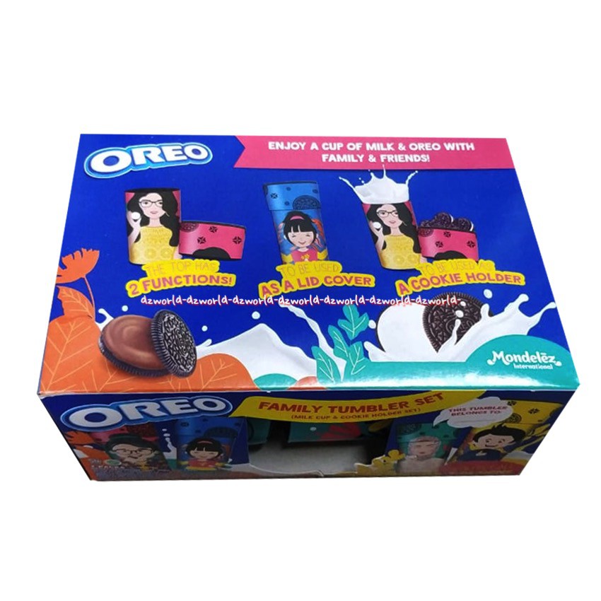 Oreo Collectible Snack Box Chocolate Sandwich Cookies Flavored Cream Free Mug Biskuit Coklat Dengan Krim Vanila Isi 2