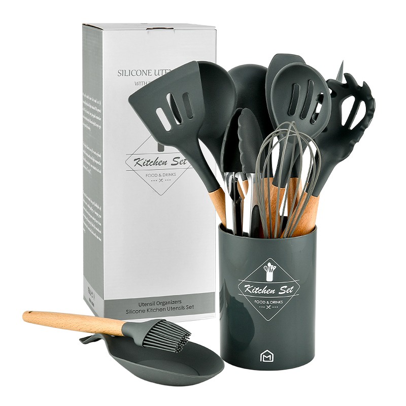 Silicone Utensil Set 13pcs 967 Peralatan spatula silikon sutil KITCHEN SET