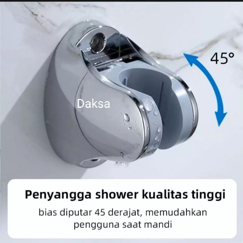 Paket Hand Shower 5 Sisitem Pancuran Air dan Kran Cabang Engkol