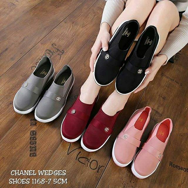 CHANEL WEDGES SHOES 1168-7