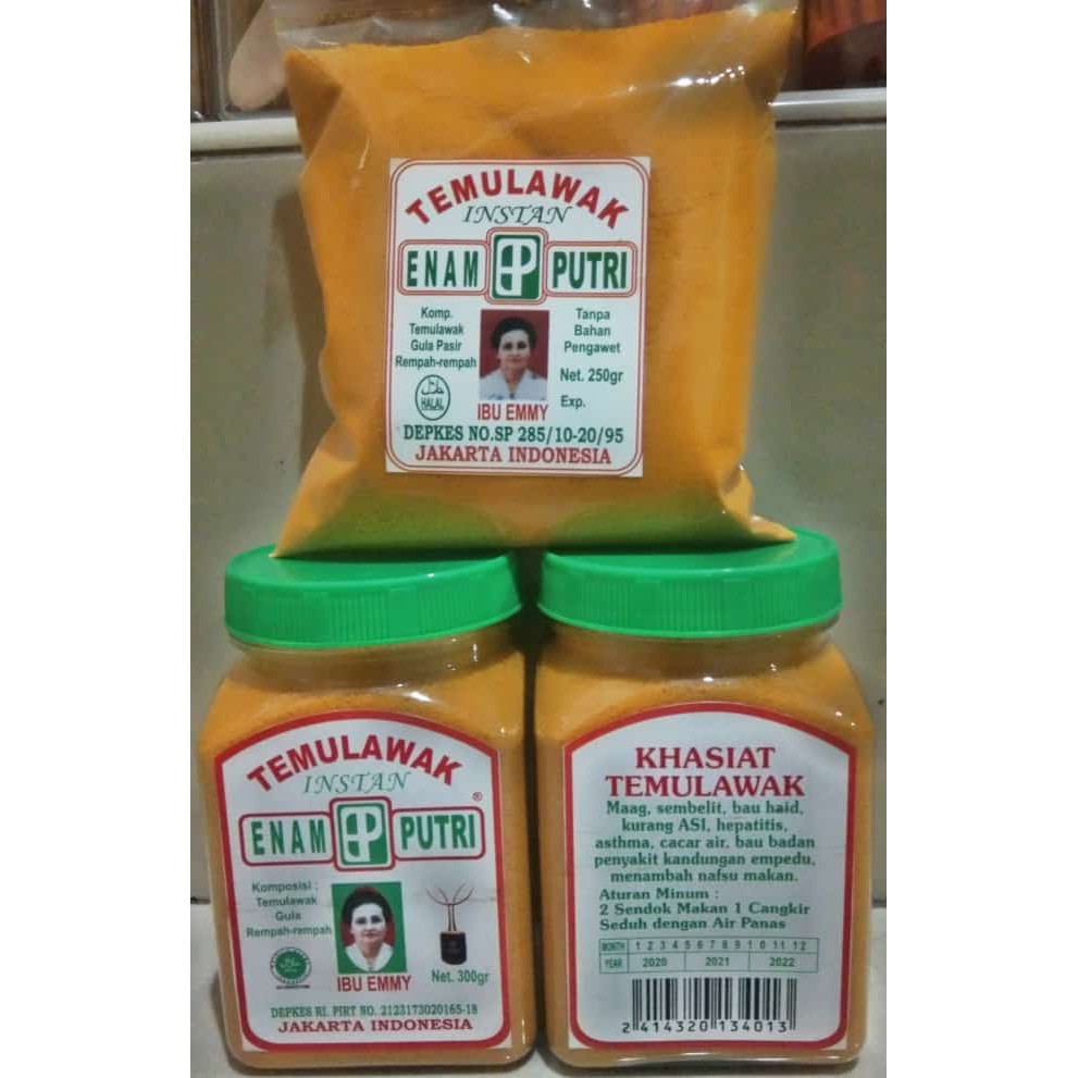 

TEMULAWAK INSTAN / BUBUK 300 GR
