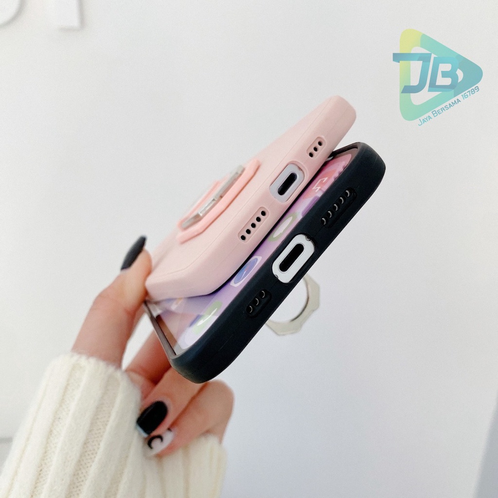 CASE SOFTCASE SILIKON MACARON PELINDUNG KAMERA RINGSTAND OPPO VIVO SAMSUNG XIAOMI REALME IPHONE INFINIX ALL TYPE JB5395