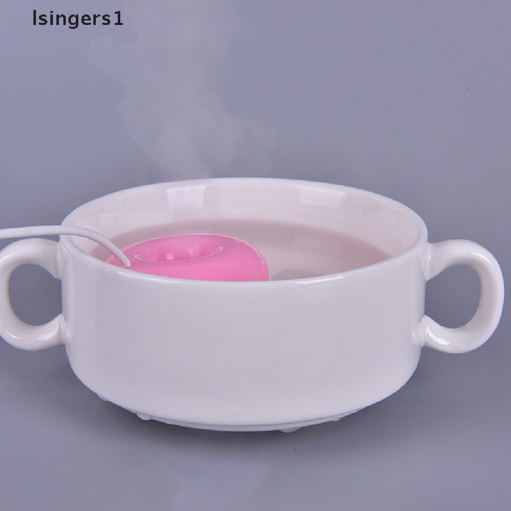 (lsingers1) 1pc Humidifier / Purifier / Diffuser Aroma Terapi Mini Portable USB Bentuk Donat