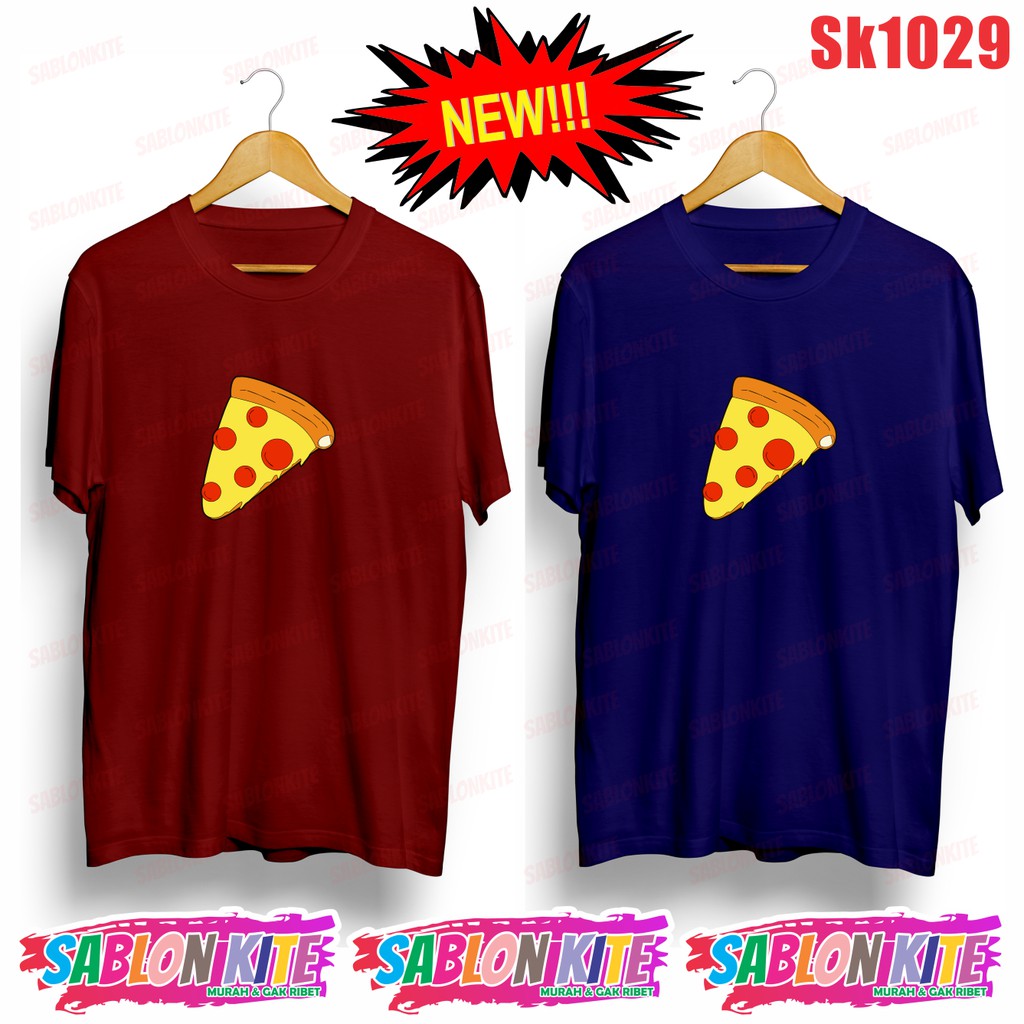 MURAH!!! KAOS TEMPUSS PIZZA UNISEX SK1029 UNISEX COMBED 30S