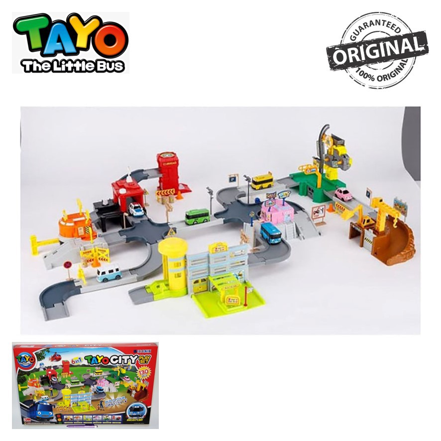 Jual Original Tayo The Little Bus Tayo City 6in1 Playset TYX219016