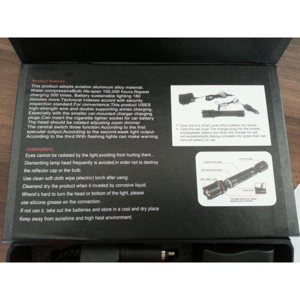 SENTER SWAT Police zoom putar charge GS-30000W