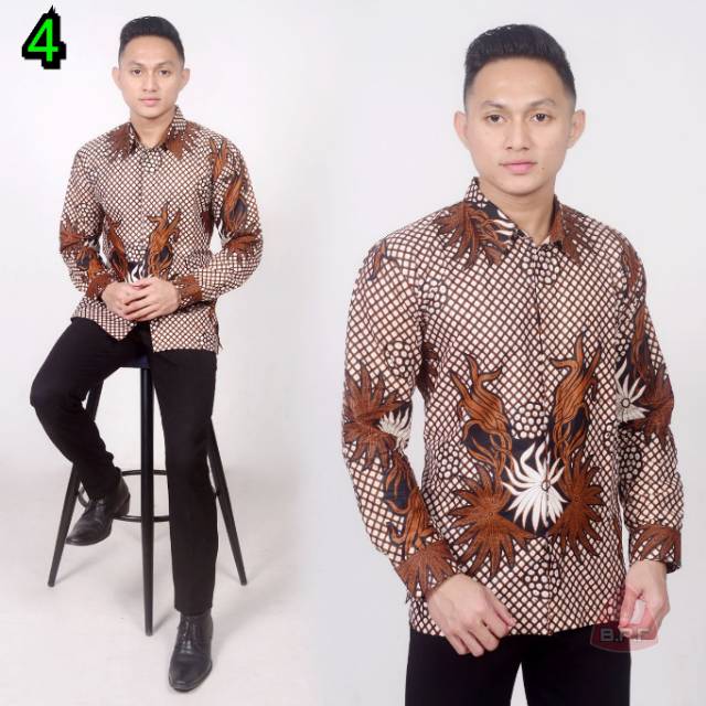 Kemeja hem batik pria terlaris