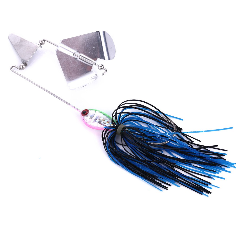 HENGJIA 2pcs/set umpan buzz sequin swimbait spinner bait pancing memancing peralatan fishing lure