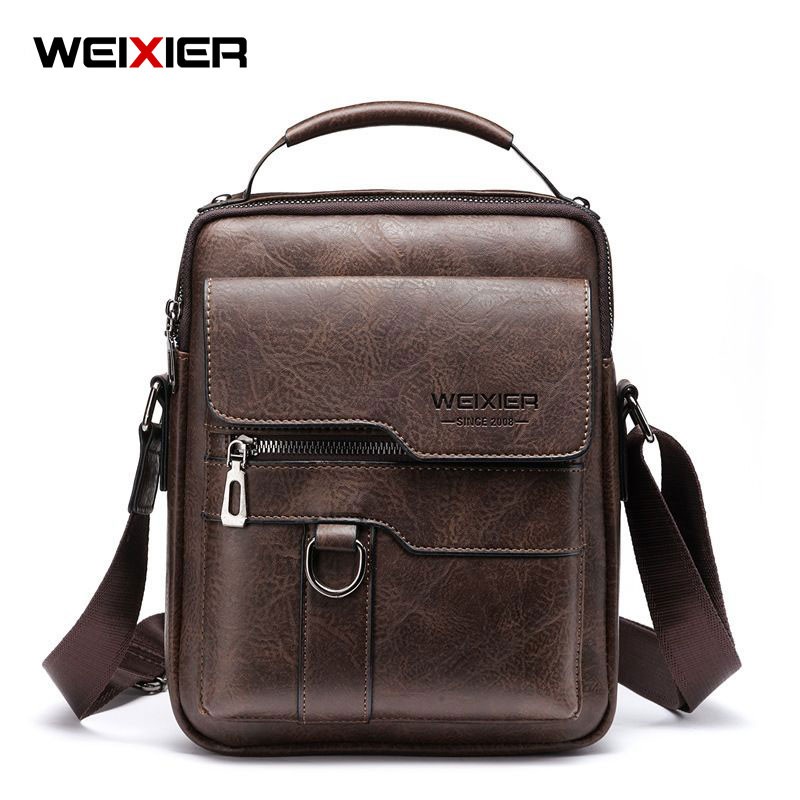 Tas Selempang WEIXIER 8642 Man Messenger Bag Tas Pria Kulit Premium Anti Air