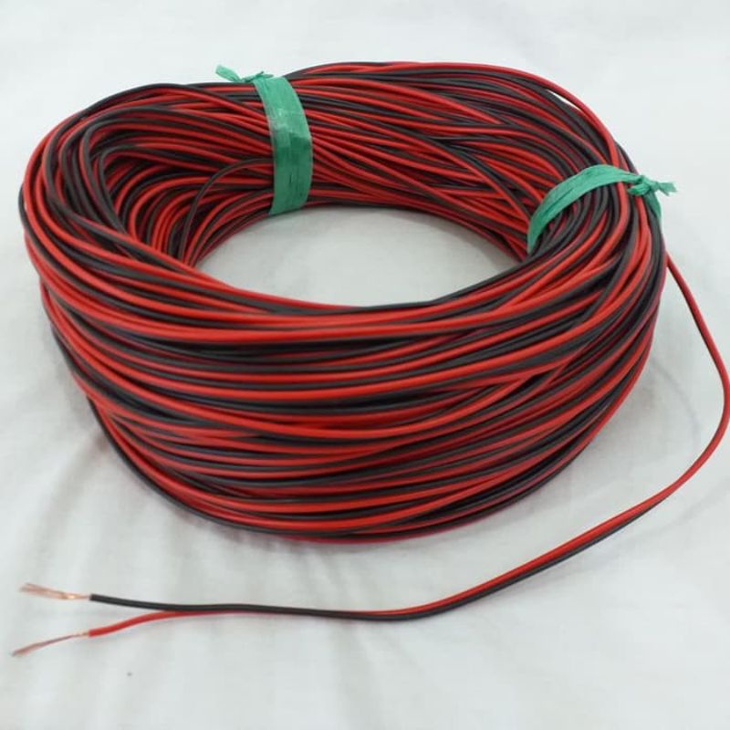 kabel Merah hitam 2x14 motor mobil lampu aksesoris