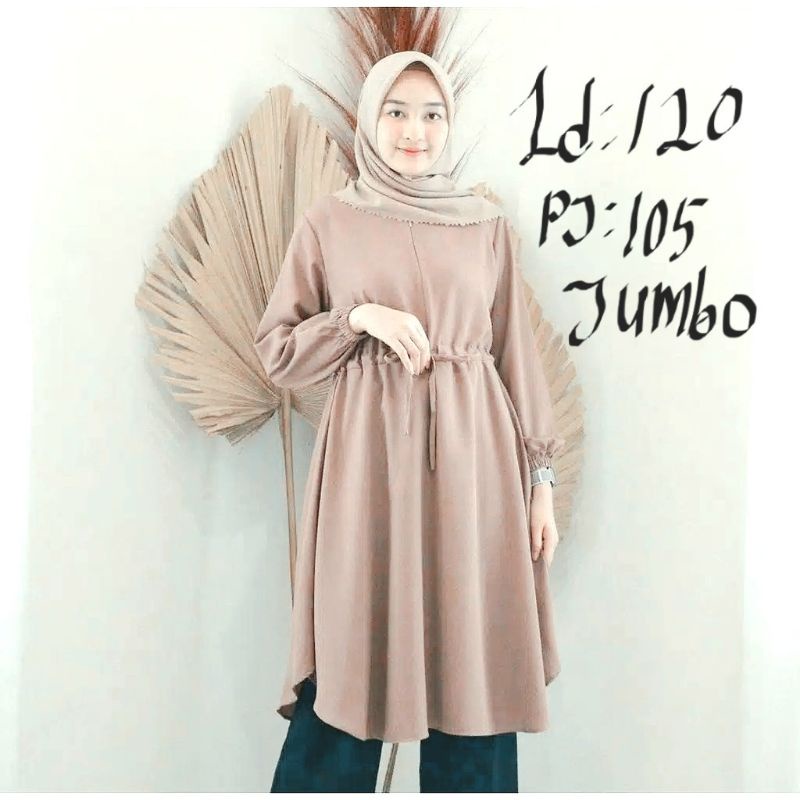 TUNIK JUMBO/BERTHA TUNIK/TUNIK MUSLIM/TUNIK HIJAB/TUNIK BIG SIZE/LD120/PJ105/REAL PICT/BUSUI&amp;BUMIL