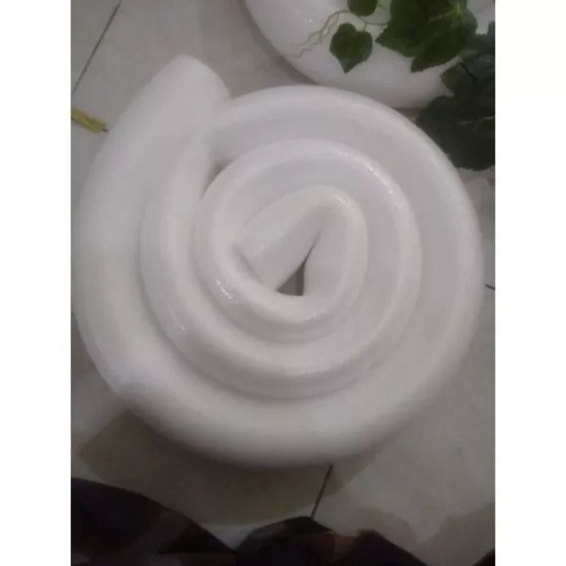 Gabus Pipa Dekorasi (DL 8cm tebal 2cm) Busa Elastis Bulat Panjang (Oasis Floral Foam)