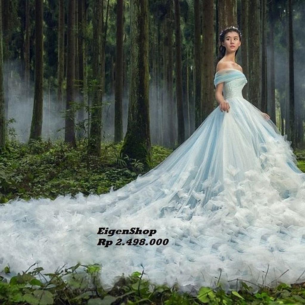 Baju Pengantin Muslim Biru Dongker - Inspirasi Desain Menarik