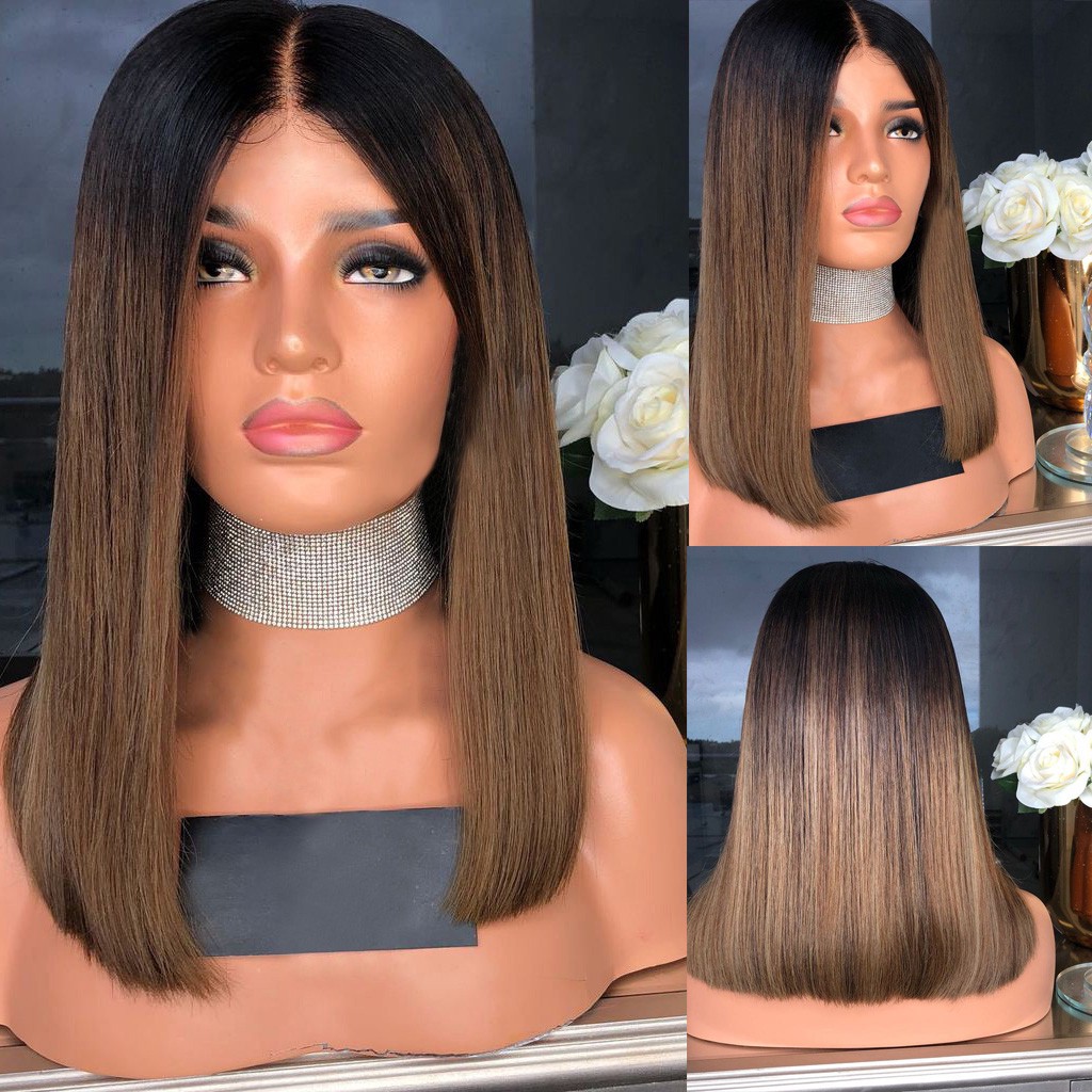 Fashion Synthetic Short Straight Bobo Brown Women S Wigs Natural