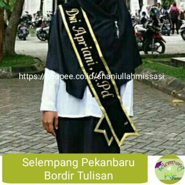 Selempang Bordir Wisuda 1 pcs Pekanbaru PKU Riau