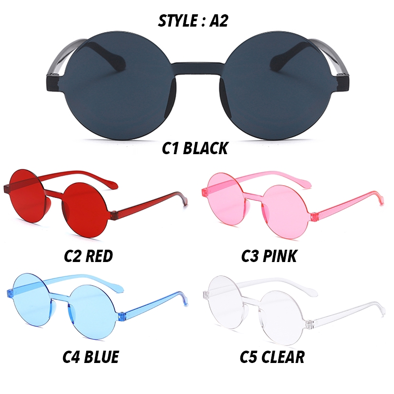 (YUZHU) Bayar di Tempat 7 in 1 INS Fashion Terpolarisasi Kacamata Hitam Wanita/Pria Anti Blue Eyeglasses