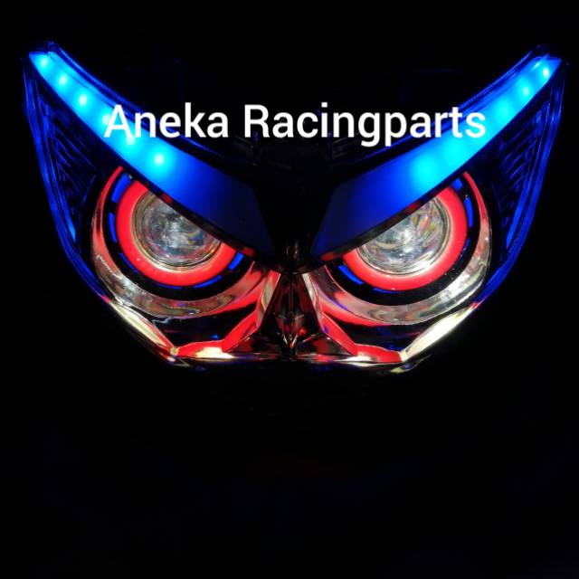 Lampu depan nmax satu set proji hid angel eyes pnp / reflektor depan nmax / headlamp nmax proji