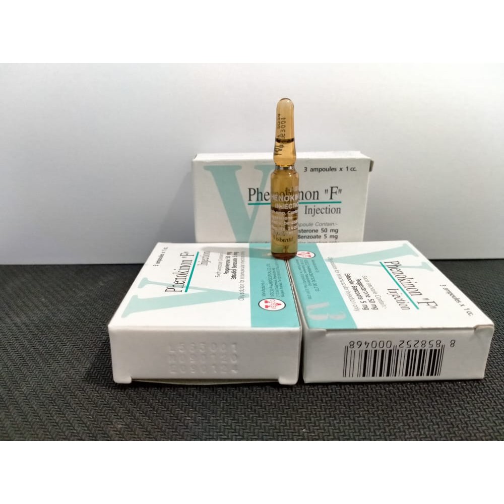 1 ampul PHENOKINON F INJECTION ORIGINAL VESCO THAILAND- Phenokinon “F” injection Hormon wanita