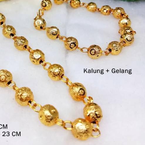 ➩ Gelang Dubai Replika Mas Asli motif Bola dan kalung ❇