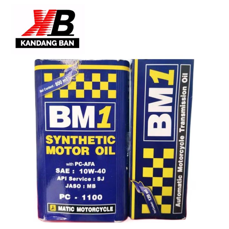 PAKET OLI MATIC BM1 10W-40 0.8L+ OLI GEAR BM1 120 ML