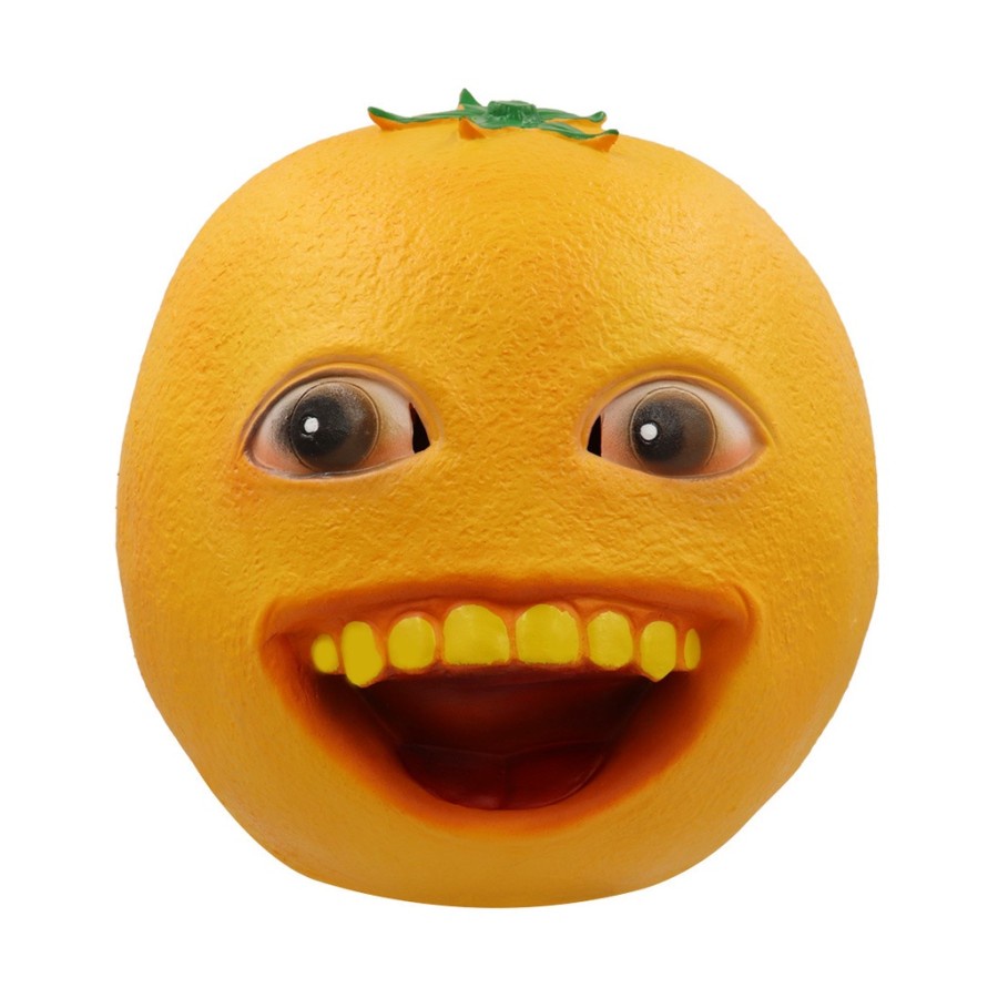 TOL-76 topeng latex jeruk annoying orange prank halloween