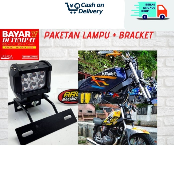 COD lampu stop lamp led RX King plus breket dudukan plat nomor lampu