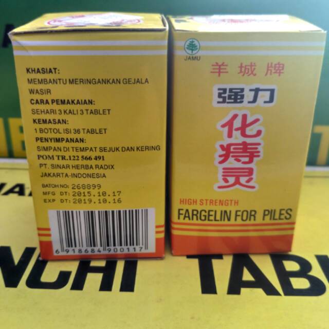 Fargelin For Piles ( OBAT WASIR/AMBEYEN )