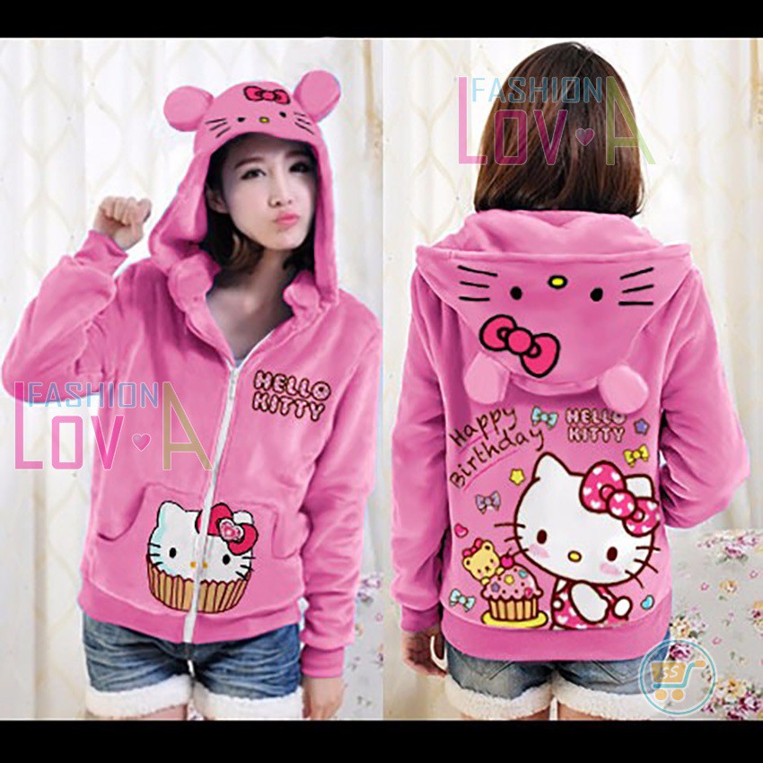 hello kitty hoodie with ears