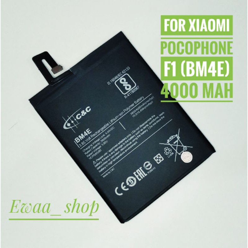 BATTERY BATERAI BATRE XIAOMI POCOPHONE F1 (BM4E) C&amp;C ORIGINAL