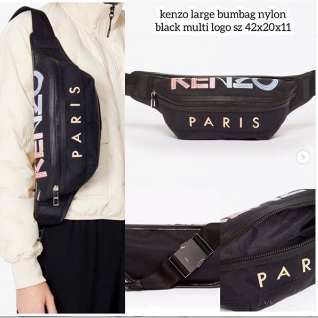 TERMURAH ready stock Kenzo nylon bumbble bag waist bag original