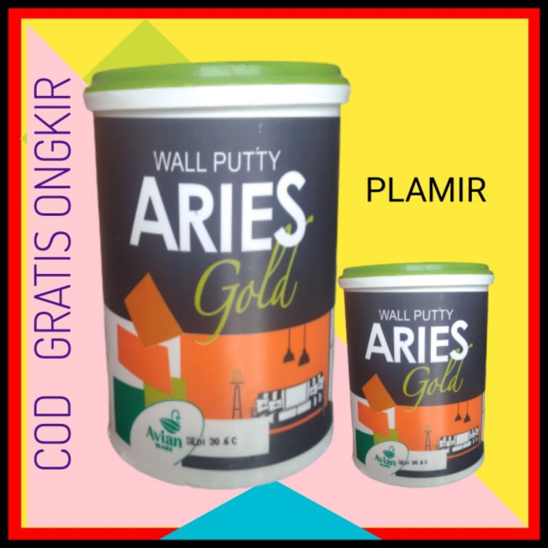 PLAMIR 5KG PLAMUR TEMBOK ARIES GOLD