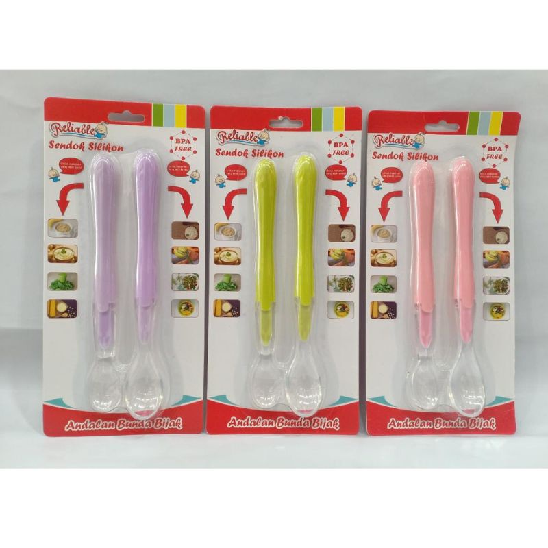 Reliable Sendok Silicone (RFS-5507)/ sendok makan bayi