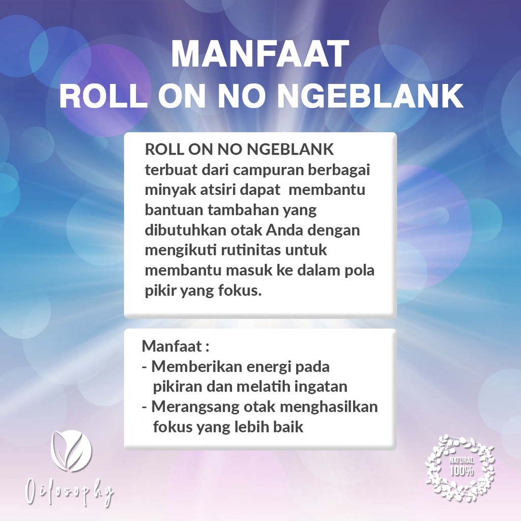 ROLL ON UNTUK MENINGKATKAN FOKUS | ROLL ON ESSENTIAL OIL | HERBAL