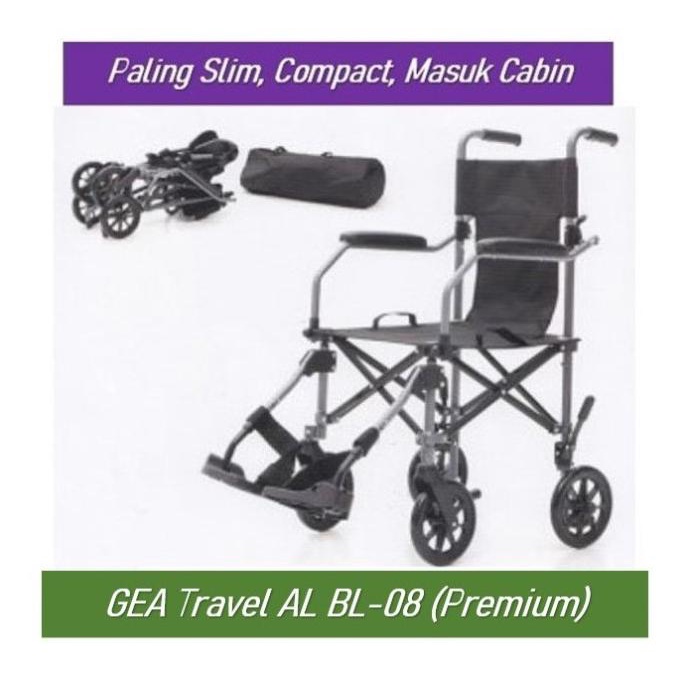 Kursi Roda Traveling Gea Kursi Roda Lipat Travel Masuk Cabin Pesawat