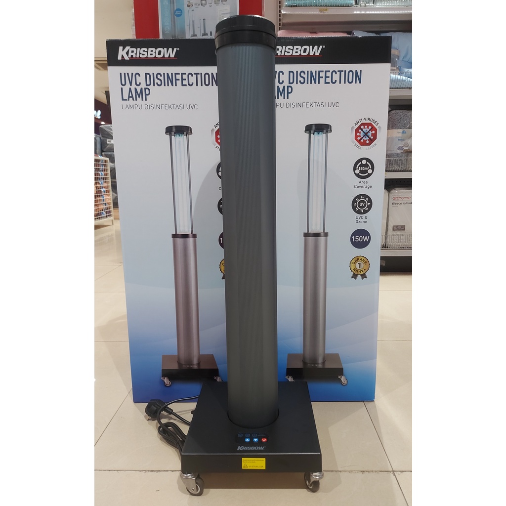 LAMPU UVC STANDING DISINFEKTAN / PEMBASMI VIRUS / KRISBOW LAMPU UV