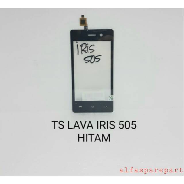 Ts Touchscreen Lava Iris 505 Hitam Shopee Indonesia