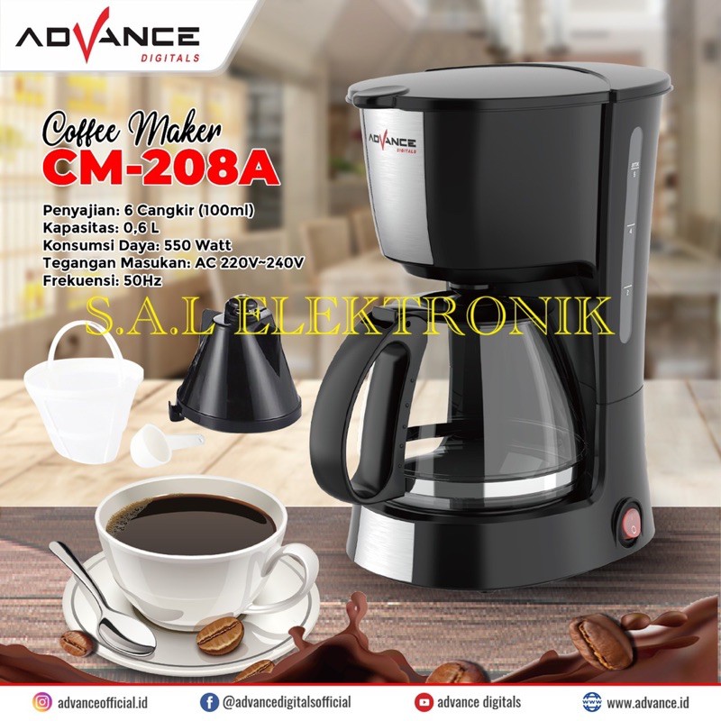 Coffee Maker Mesin Pembuat Kopi Advance CM 208