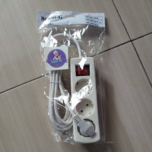 Stop kontak bright-g 3 lubang